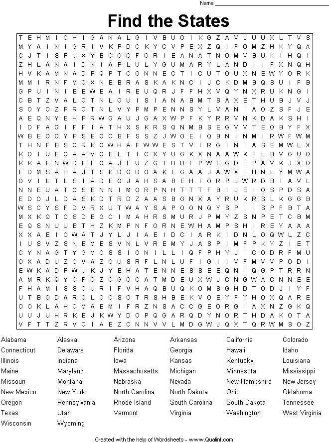 Printable Word Searches Difficult